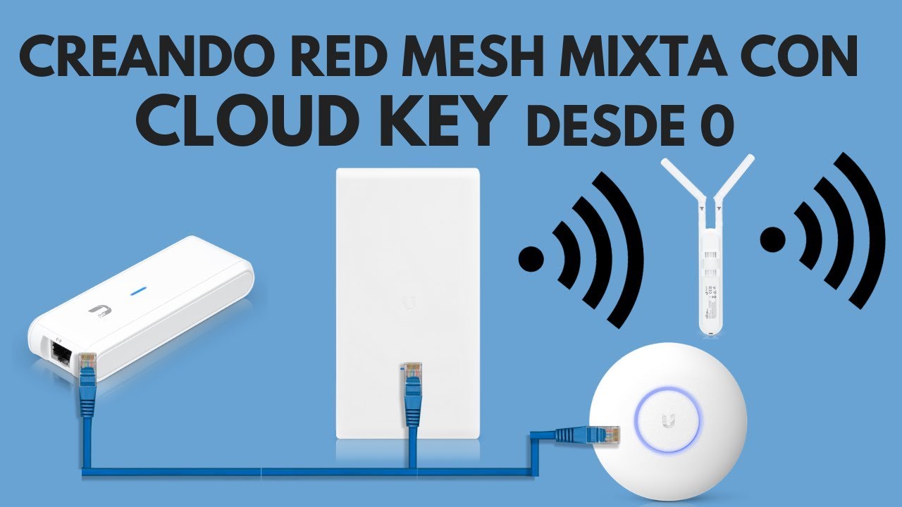 Creando una red MESH mixta con CLOUD KEY desde cero - 400+ usuarios