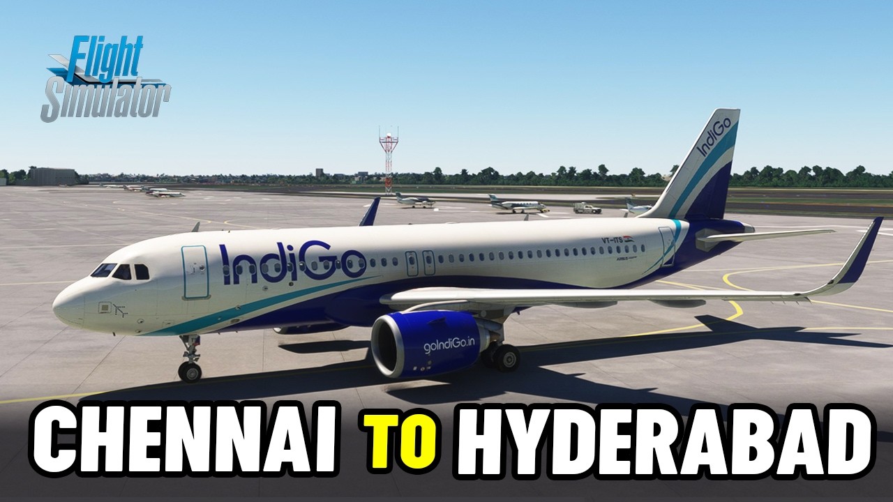 Chennai to Hyderabad | Microsoft Flight Simulator 2020 Gameplay | A320 Airbus | Tamil Play Games