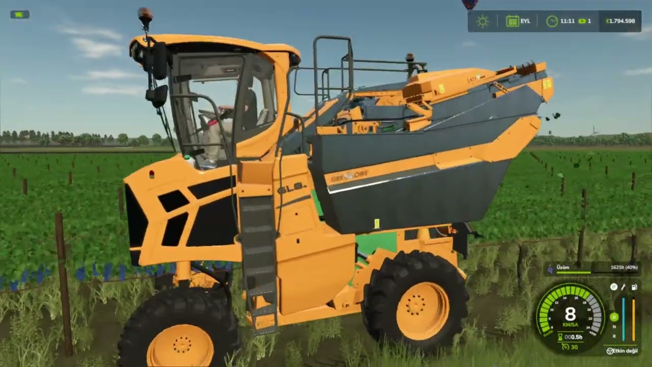 Farming Simulator 25 Gregoire gl 8 6 ile Üzüm hasadı  #Barbera #grape farming
