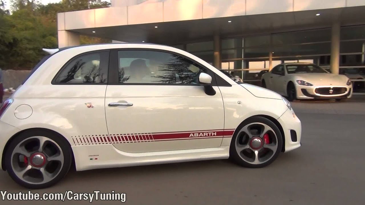 Exclusive: Fiat 500C Abarth Cabrio ComboFerrari - POV Start Sound
