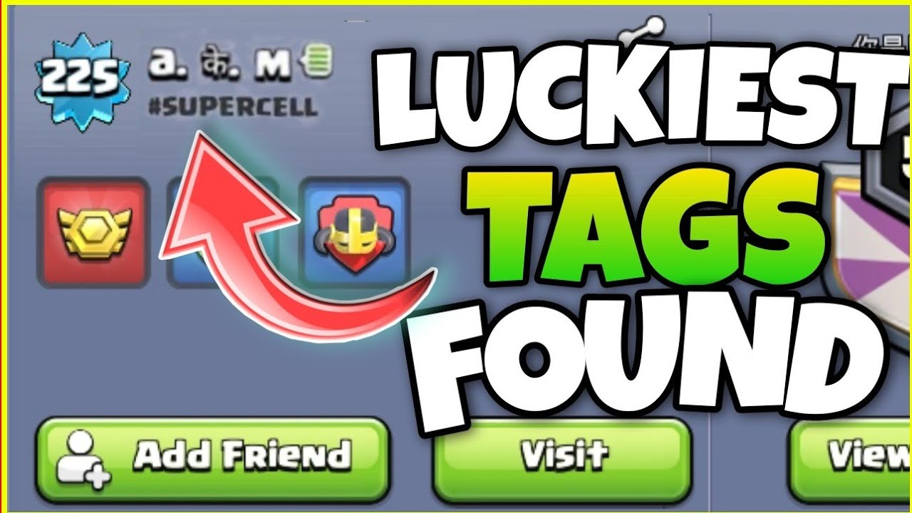Best Luckiest Tags in Clash of clans 2020- Amazing id tags in coc |coc amazing player in 2020