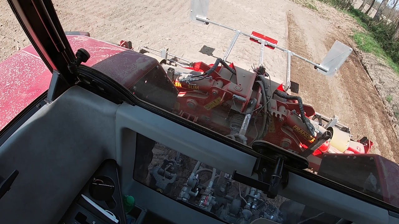 Cab View | Caseih Maxxum 5150 + Erpice Rotante Frandent 3,5 m