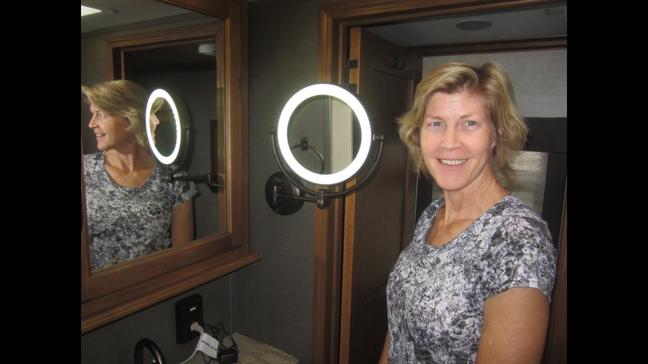 Zadro LED lighted wall mount mirror unboxing and istall in Raptor MP300