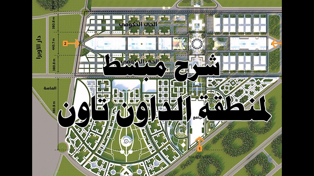 شرح مبسط لمنطقة الداون تاون بالعاصمة الإدارية الجديدة - الجزء الأول | اسرار العاصمة