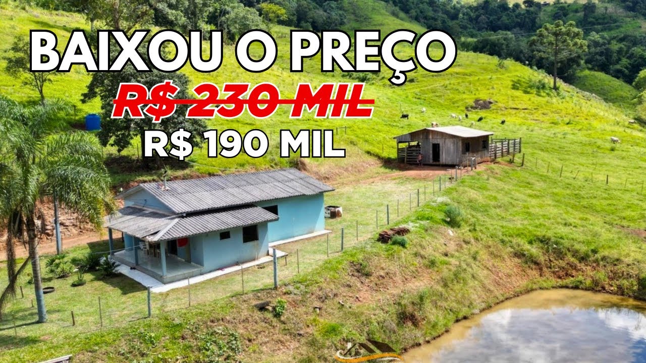 CHÁCARA RURAL CASA FRUTAS GALPÃO LAGOA DE PEIXES E NASCENTE DE ÁGUA R$ 190 MIL