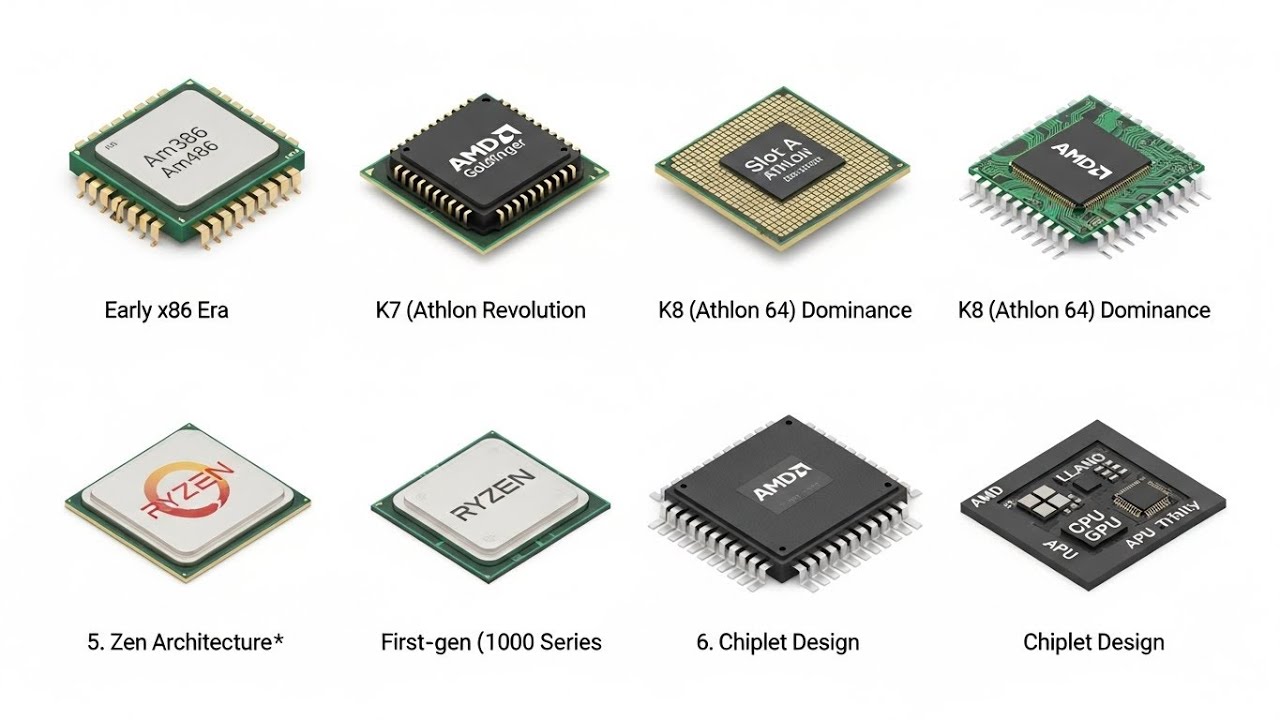 Every AMD CPU Explained in 6 Minutes