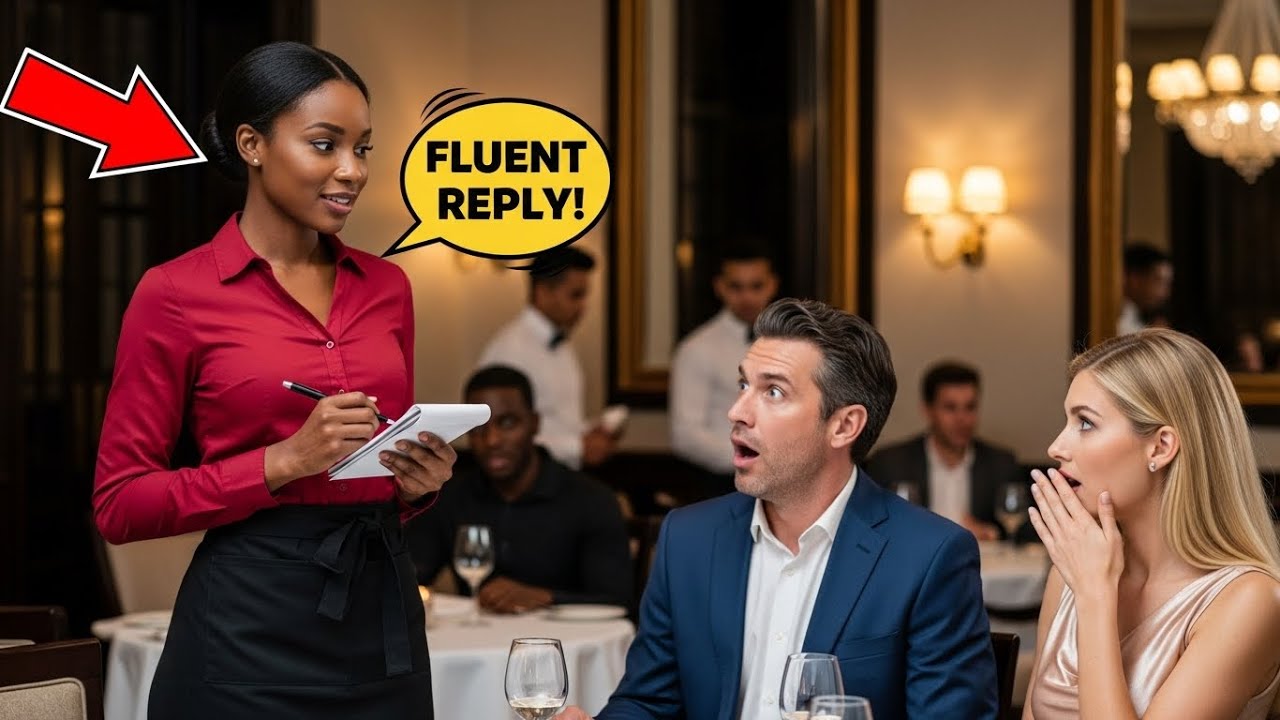 RICH MAN MOCKED THE WAITRESS IN A FOREIGN LANGUAGE — THE FROZE WHEN SHE REPLIED