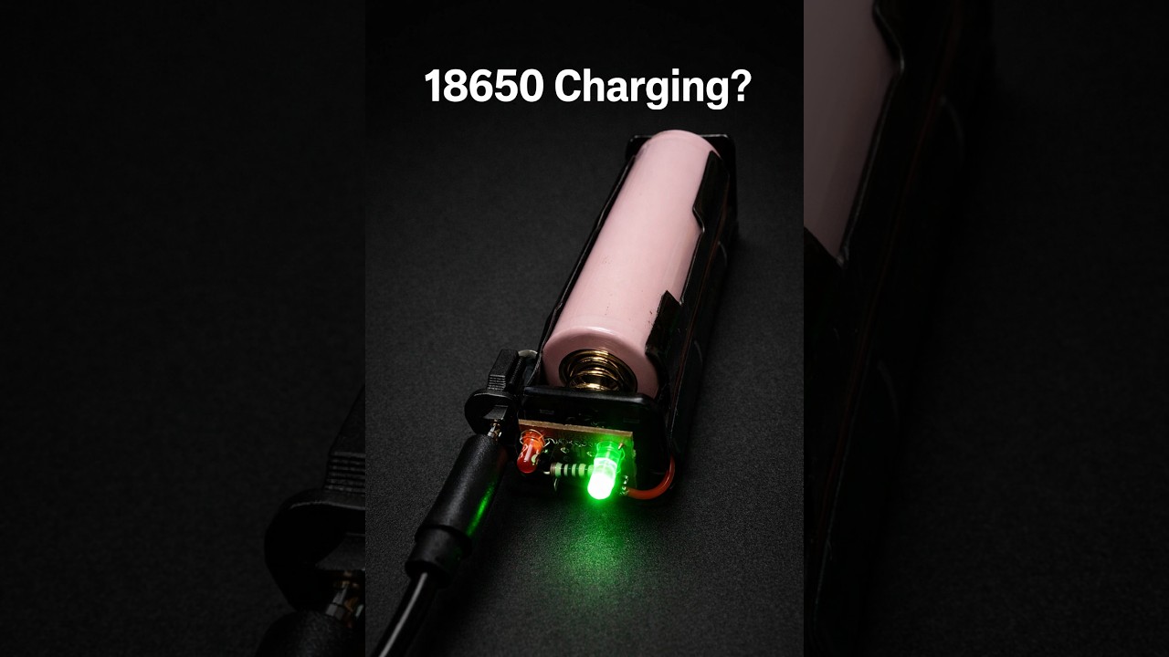 🔋 Simple 18650 Battery Charger with LED Indicator