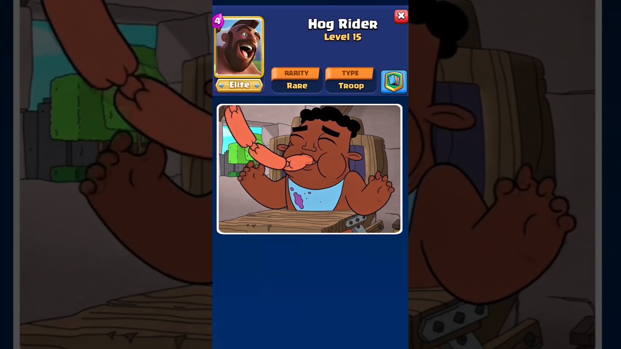 How Hog Rider Grew Up in Clash-A-Rama #ClashRoyale #HehehehawGaming