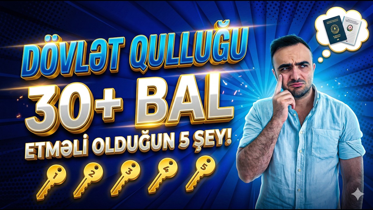 D&ouml;vlət Qulluğu İmtahanı: Qanunvericilikdən 30+ Yazmaq &Uuml;&ccedil;&uuml;n 5 Strategiya