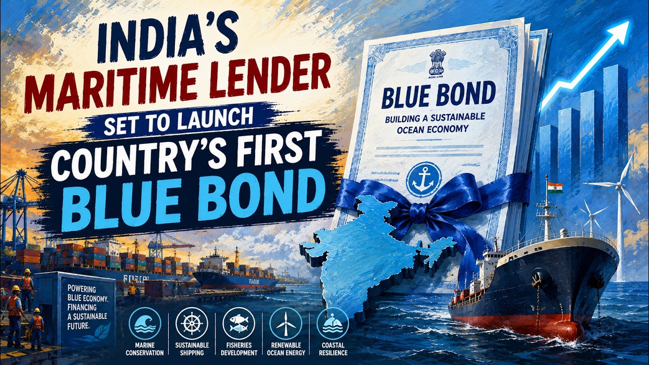 India&rsquo;s First Blue Bond: Sagarmala Finance to Fund Maritime Projects | Current Affairs 2026