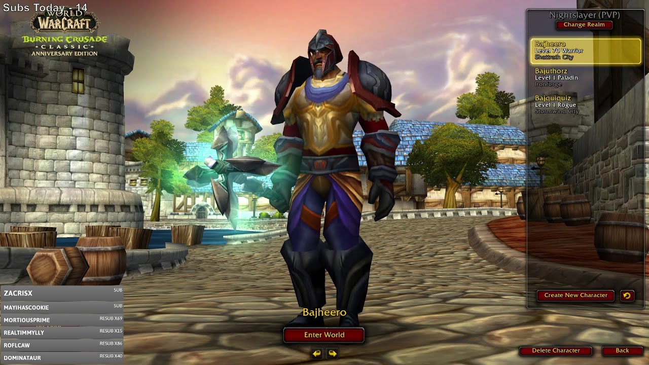 🔥TBC Lvl 70 Prot / Arms Warrior Endgame Grind🔥- World of Warcraft Classic