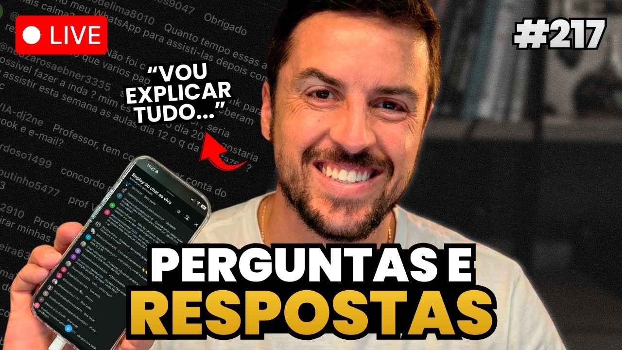 Estou ao vivo: live tira-dúvidas sobre celular e tecnologia.