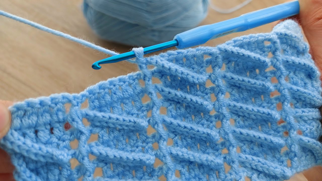 Super Very Easy Crochet Knitting Model   Yapımı Çok Güzel Harika Tığ İşi Örgü Modeli