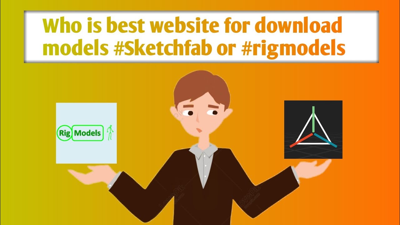 Who is best website for download models like #sketchfab or #rigmodels || black youtuber