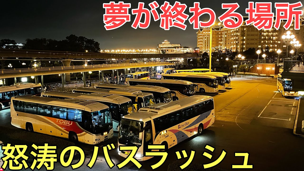 夢の国で見られる深夜の夜行ラッシュが凄すぎた