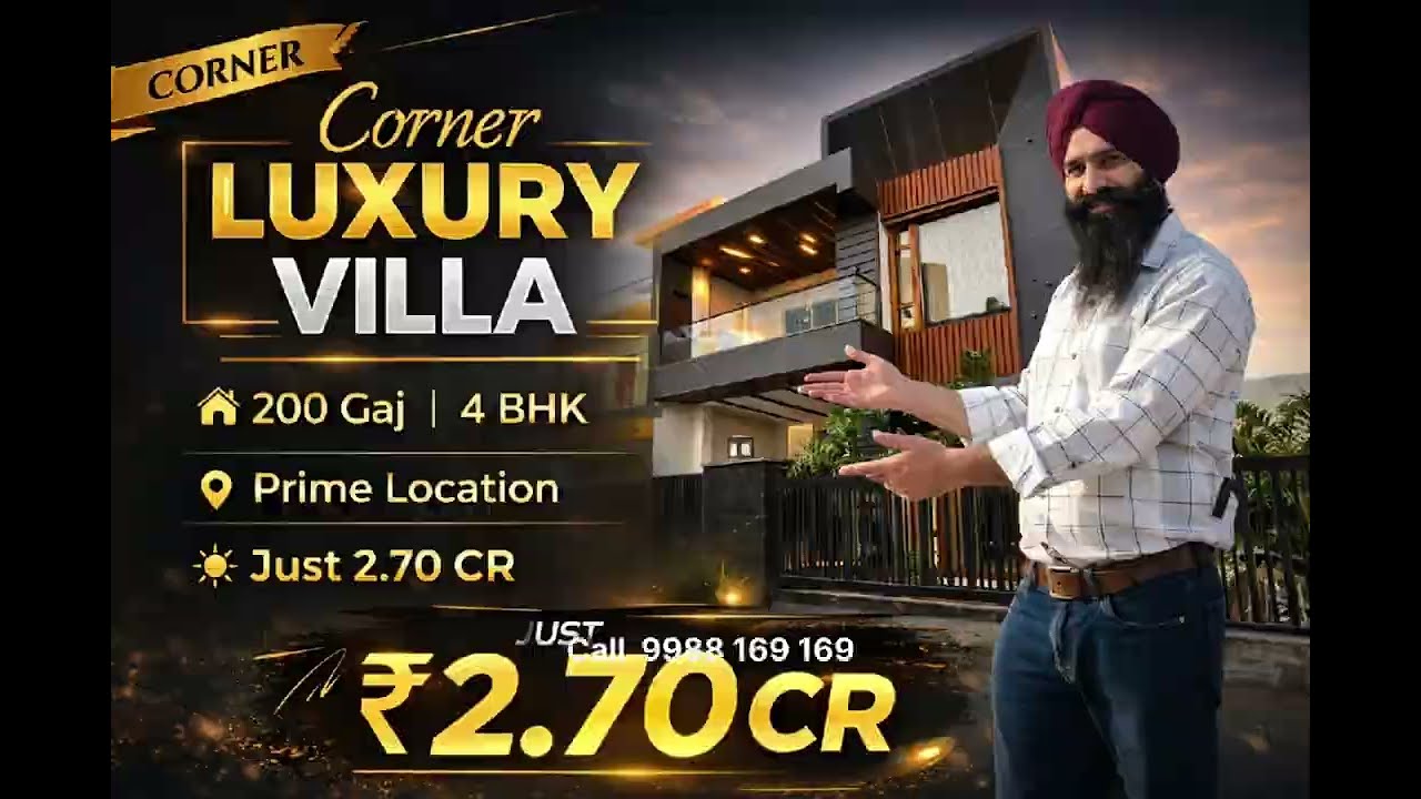 Luxury that speaks class ✨200 Gaj Designer Villa 🏡4 BHK | Modern Elevation Live the lifestyle 