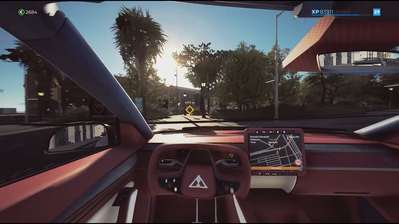 My car isn't a police car! Don't yield to me awkwardly! -Taxi Life: A city driving simulator