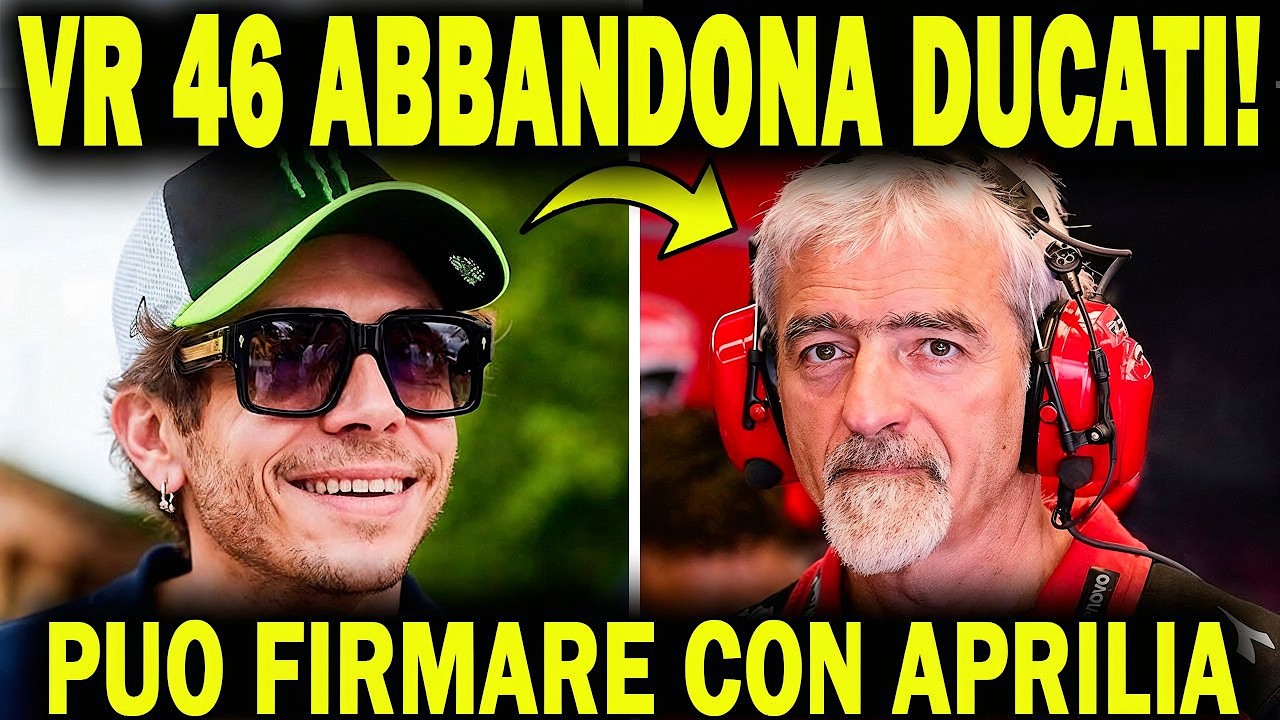 Rossi porta via il VR46 da Ducati per colpa di Marquez: l'intera FILIERA ITALIANA passa ad Aprilia!