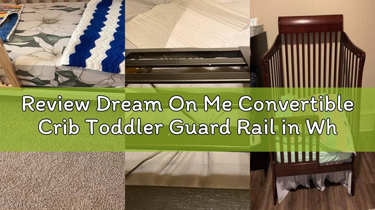 Review Dream On Me Convertible Crib Toddler Guard Rail in White, Compatible with Select Dream On Me