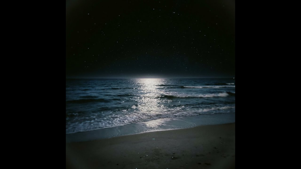 Night Beach Waves (10 Hours) | Deep Sleep & Relaxation