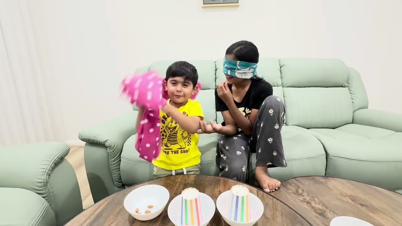 Kids Blindfold Food Challenge 👀🍎 | Can They Guess It?