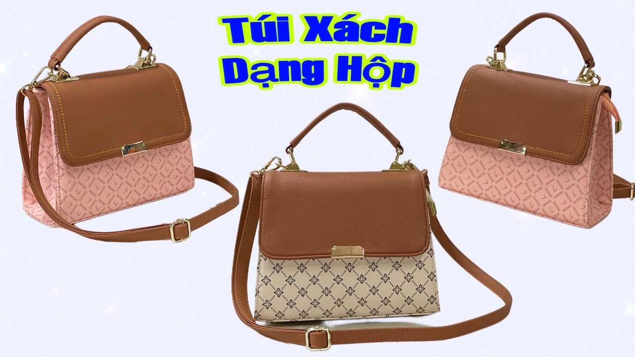 chia sẻ cách đo kích thước và làm da một chiếc túi  xách dạng hộp rất đẹp ( bài 71 )