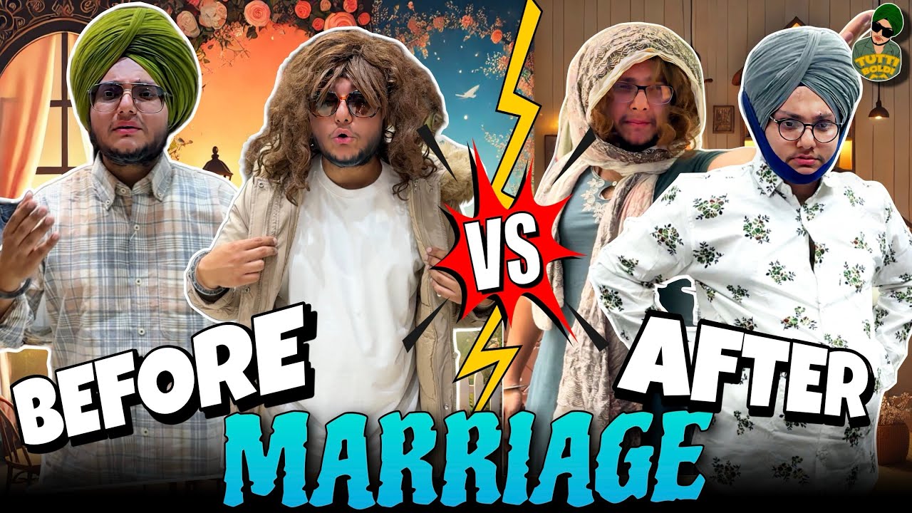 Before & After Marriage 👰🏻‍♀️ || New Punjabi Comedy Video 2024 || Purewal Paramjit