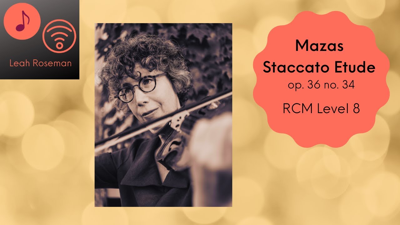 Mazas Staccato Etude no. 34 #violinteacher