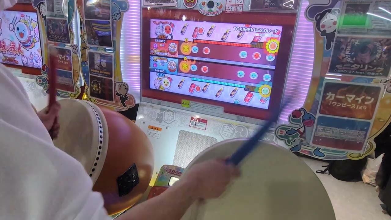 【太鼓の達人ニジイロver.】TOKIMEKIエスカレート(おに)2.0倍速でたらめ双打フルコンボ