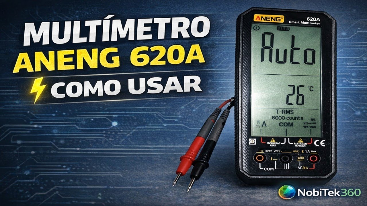 Multímetro ANENG 620A – Como Usar + Teste Completo (Tutorial PT-BR)