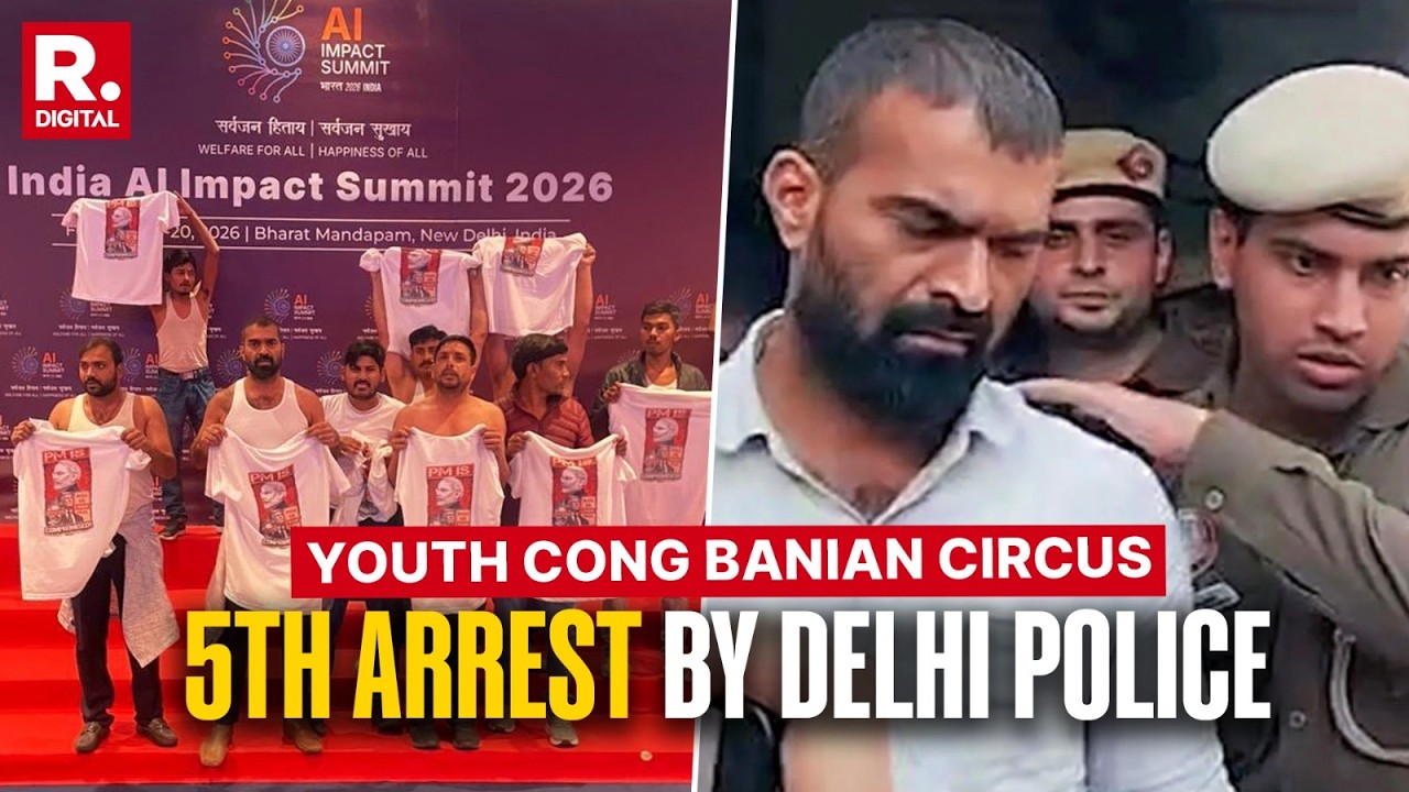 Youth Cong Protest At AI Summit: Delhi Police Arrest Jitendra; Court Sends Accused to 2-Day Remand
