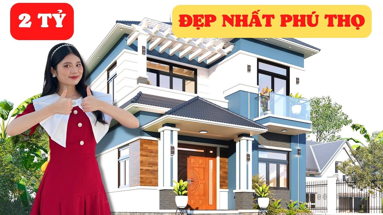 CHIÊM NGƯỠNG MẪU NHÀ HAI TẦNG MÁI NHẬT ĐẸP NHẤT NĂM 2022 TẠI PHÚ THỌ | AHOME