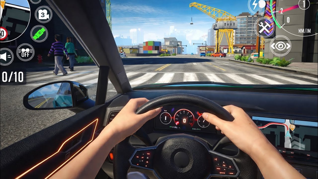 🚗Crazy Exhaust Sound on a Polo Sports car😍 | Driving school simulator 