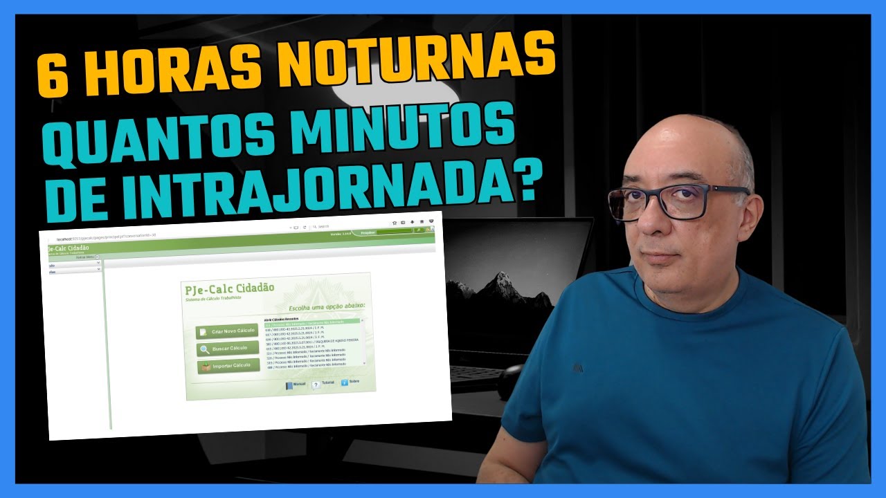 6 HORAS NOTURNAS - QUANTOS MINUTOS DE INTRAJORNADA?