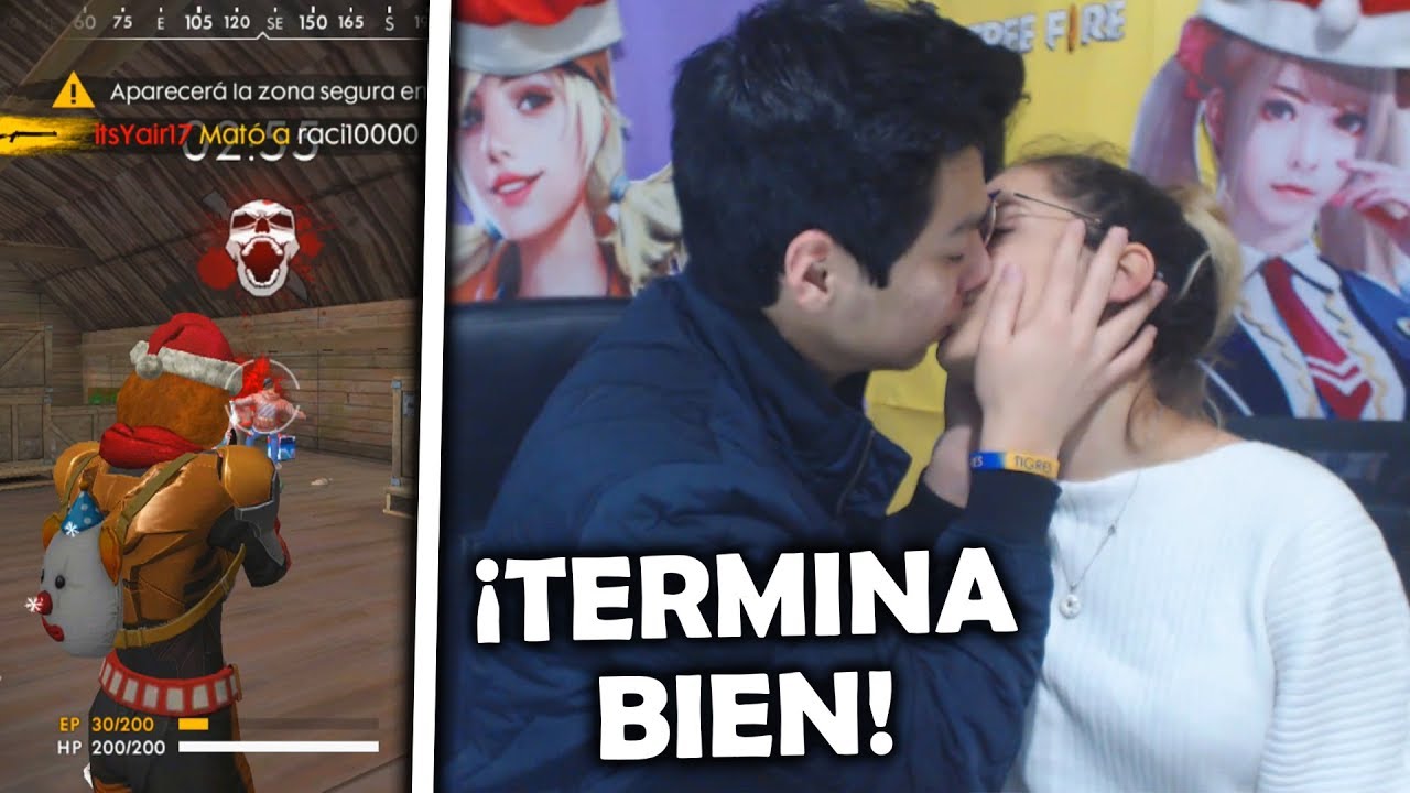 ¡MI AMIGA ME DA UN BESO por KILL en FREE FIRE! *termina bien*