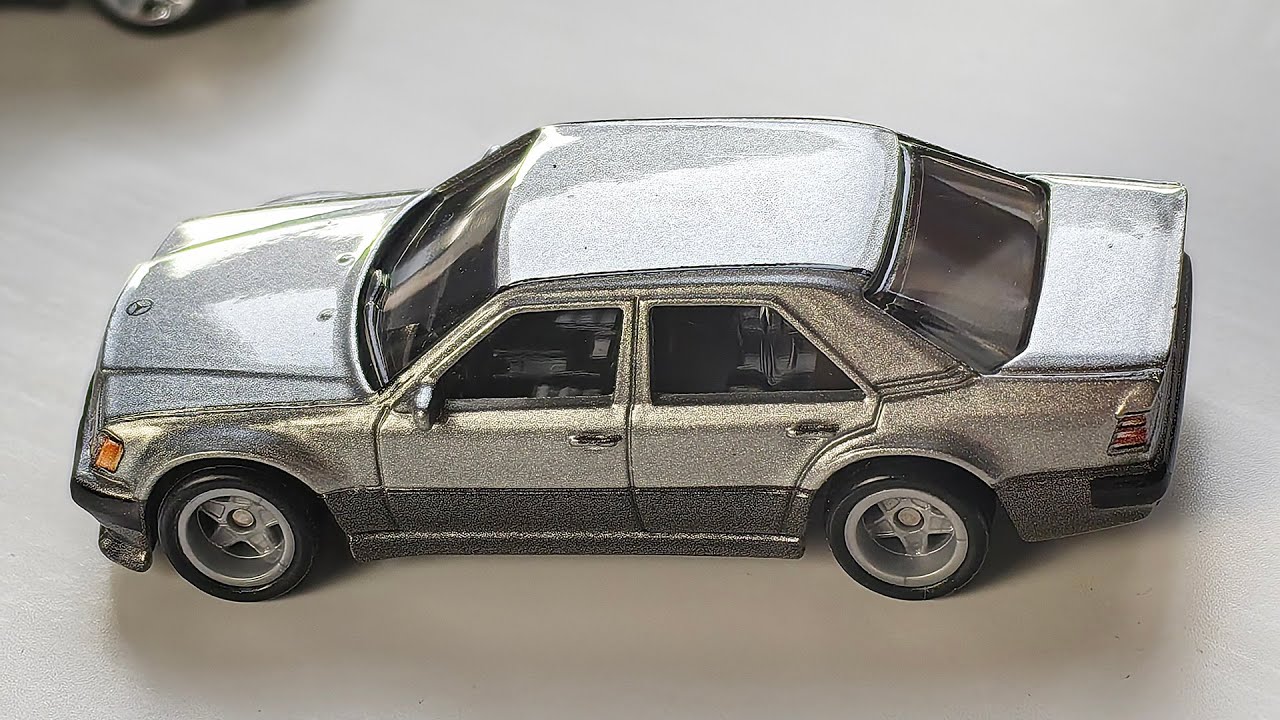 Mercedes 500E Hot Wheels Premium 2023 обзор