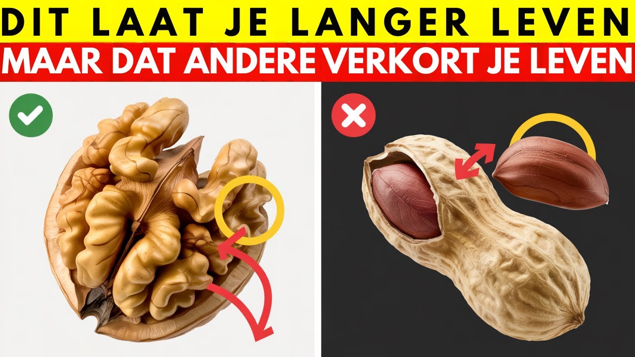 Ouder dan 65? 4 noten die je MOET eten en 4 die je NOOIT mag aanraken!