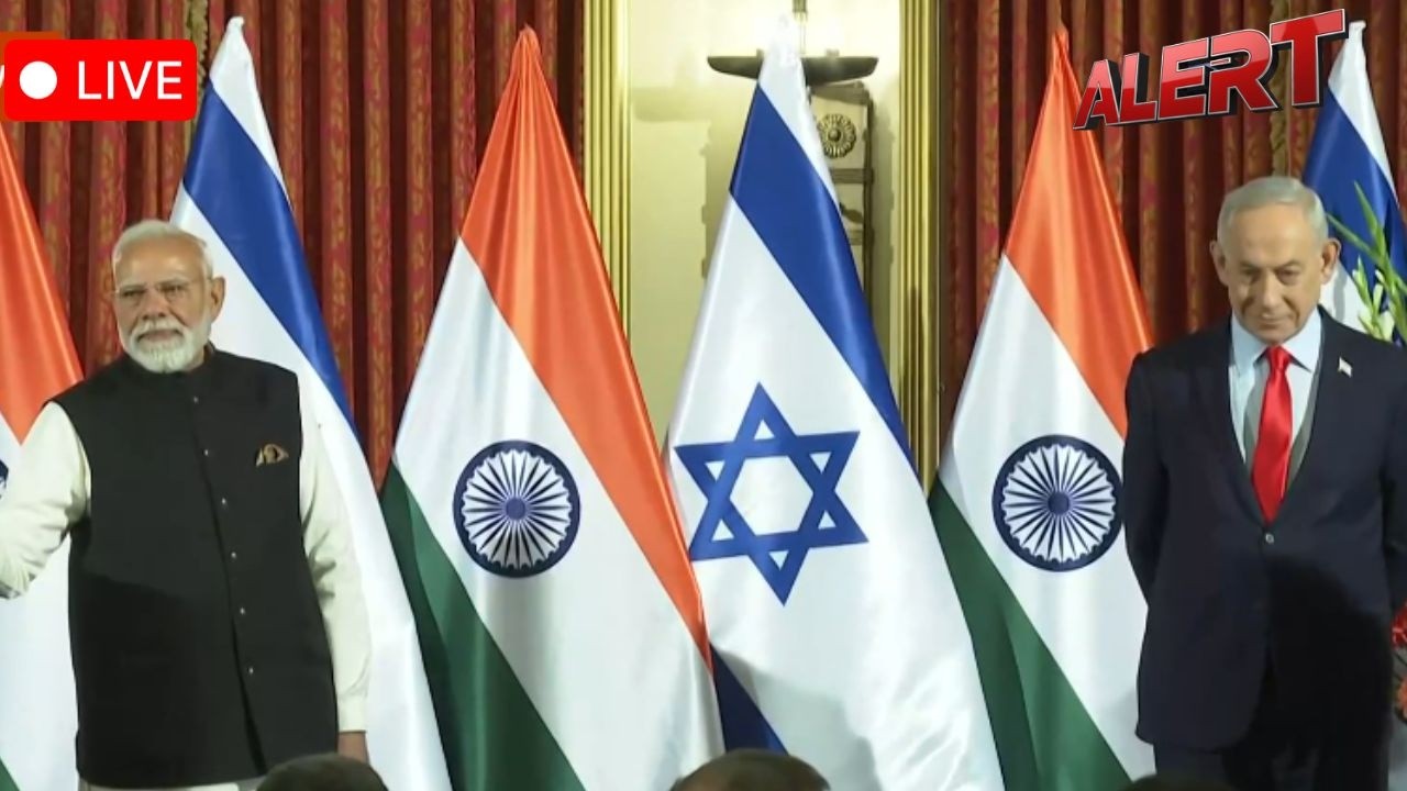 LIVE: India&rsquo;s PM Modi, Israel&rsquo;s Netanyahu Address Media in Joint Statements From Jerusalem