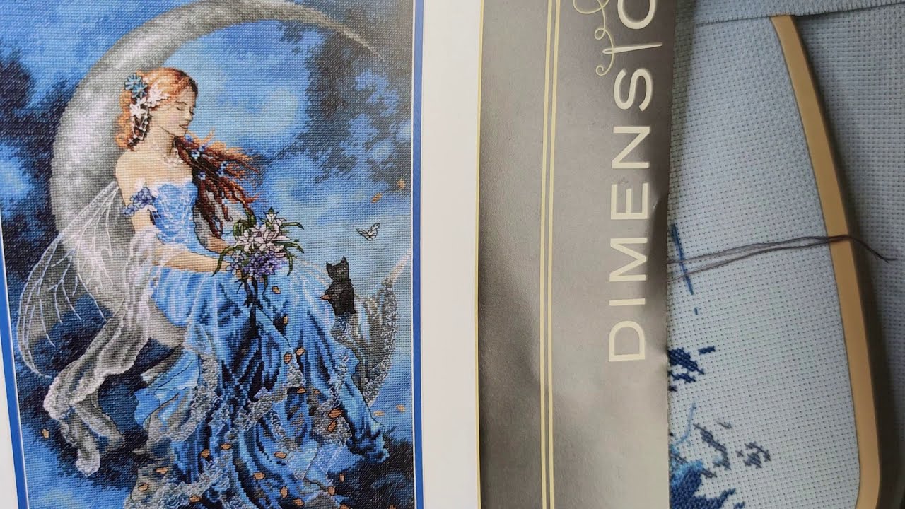 45.PUNTO CROCE🎯MIO progetto 🎁per 8 MARZO📈Dimensions,Wind Moon Fairy