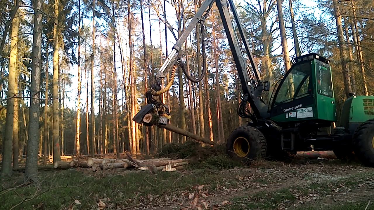 ATAT: Harvester Timberjack 770 at work- wersja zrębowa.