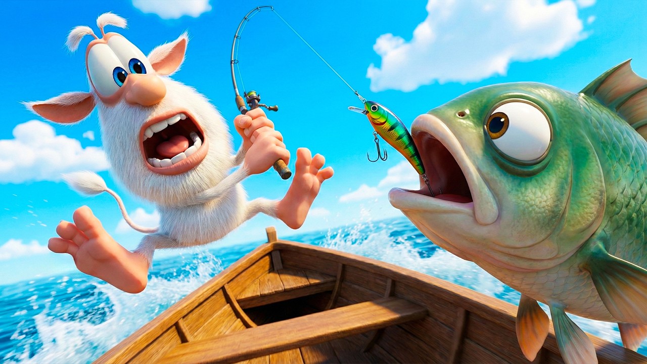Booba 🎣 Pesca Maluca 🐟 Desenhos Infantis