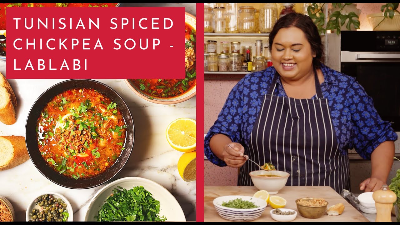 Tunisian spiced chickpea and bread soup (Lablabi)