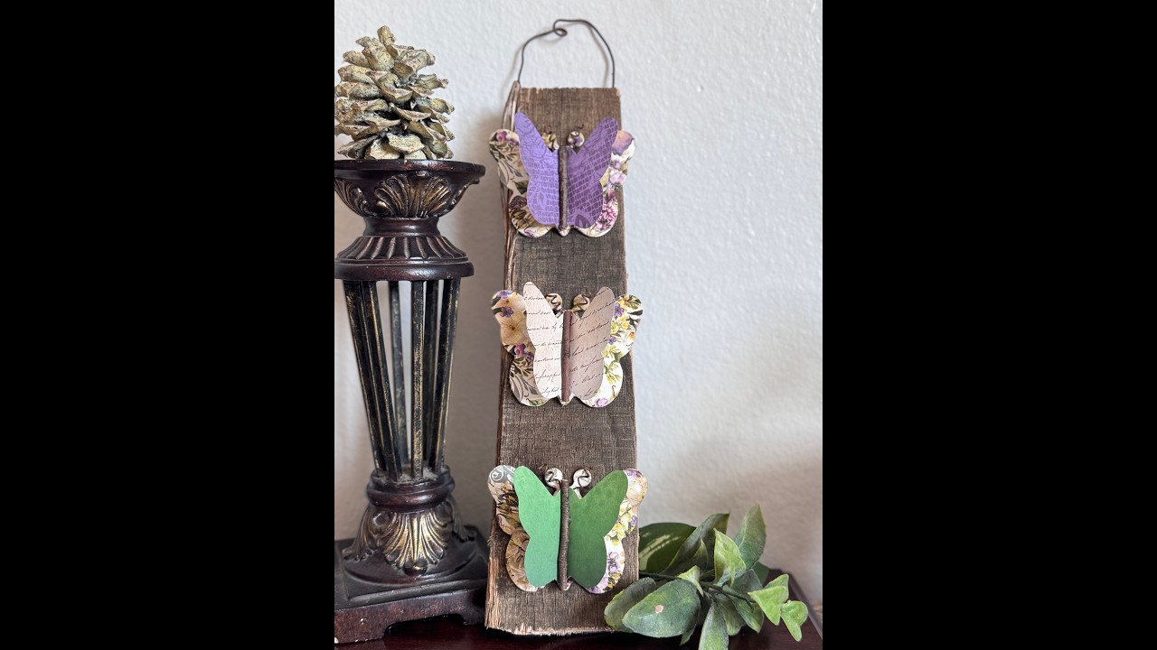 Scrap Wood 3D Butterfly Sign Craftkins - Spring - Feb 2026