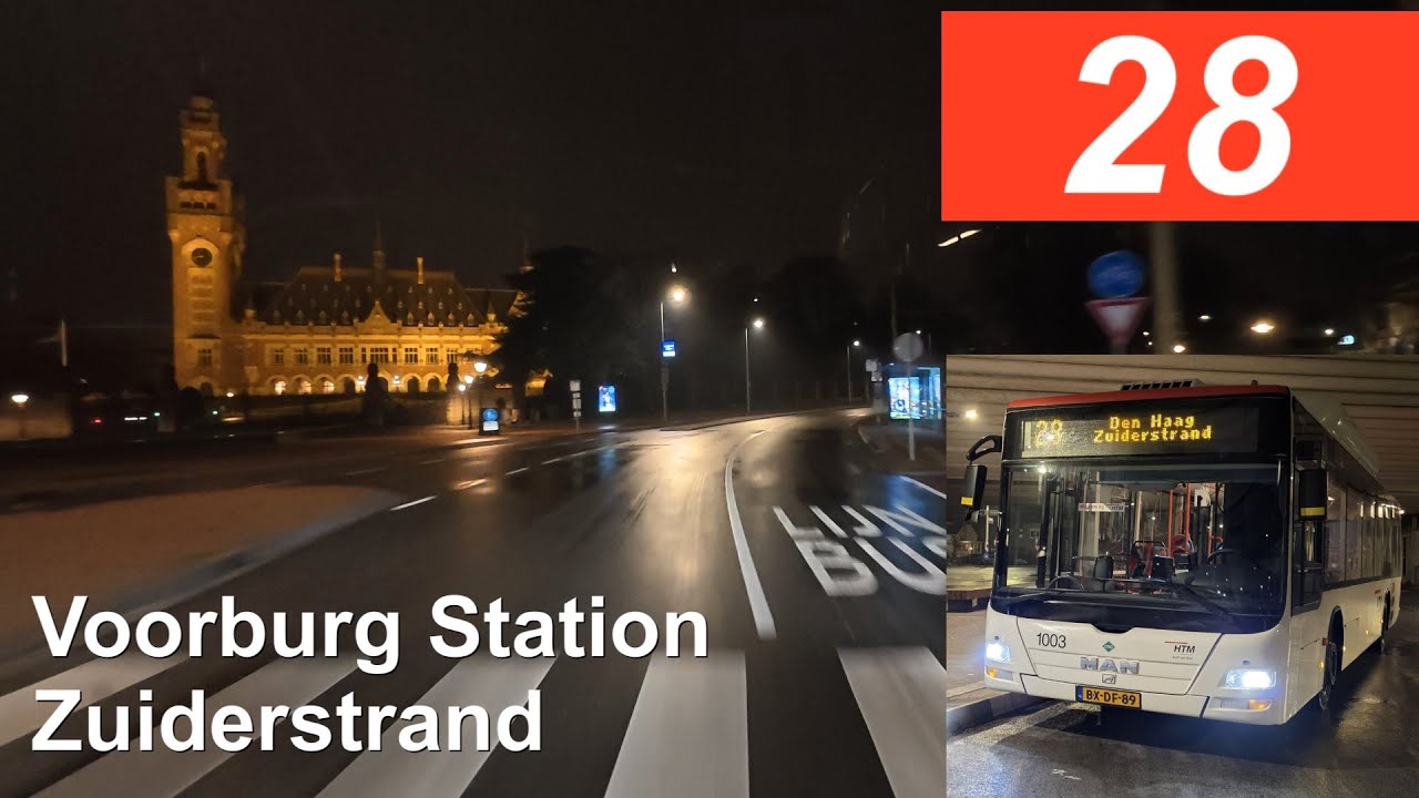 HTM lijn 28: Voorburg Station - Zuiderstrand | HTM 1003 | 2025