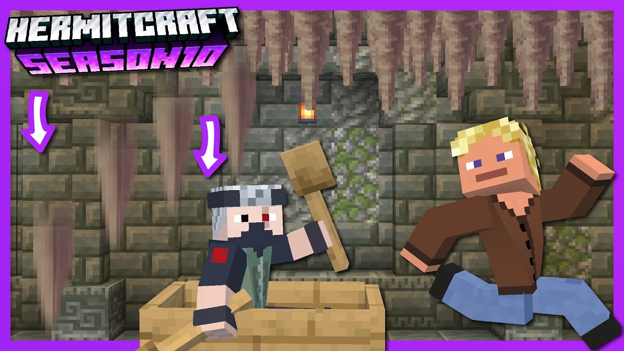 Deadly Dripstone Farm Chase!!! - Hermitcraft S10 #5