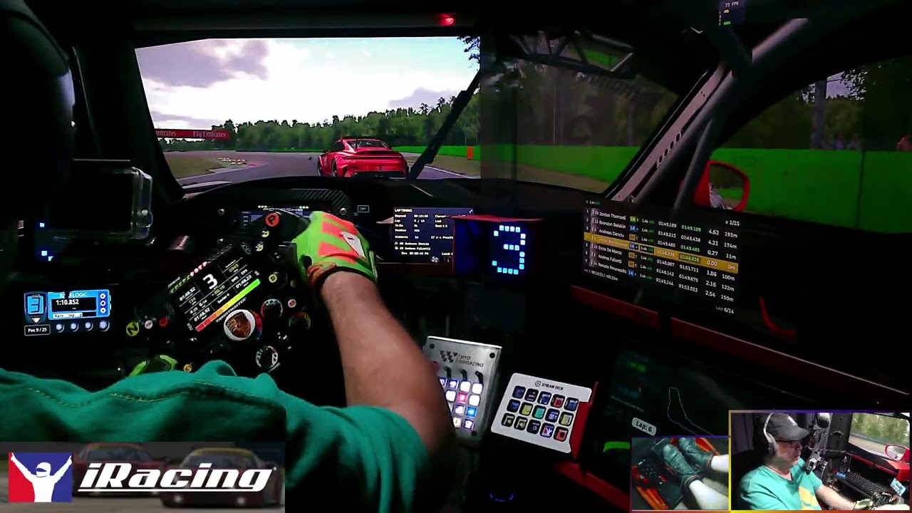 IRACING. MONZA, PORSCHE, y los IDIOTAS que te tira abajo una remontada.