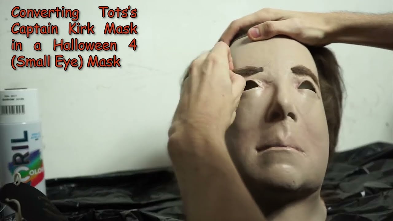 Converting TOTS Kirk Mask into a Michael Myers (Halloween 4) Mask