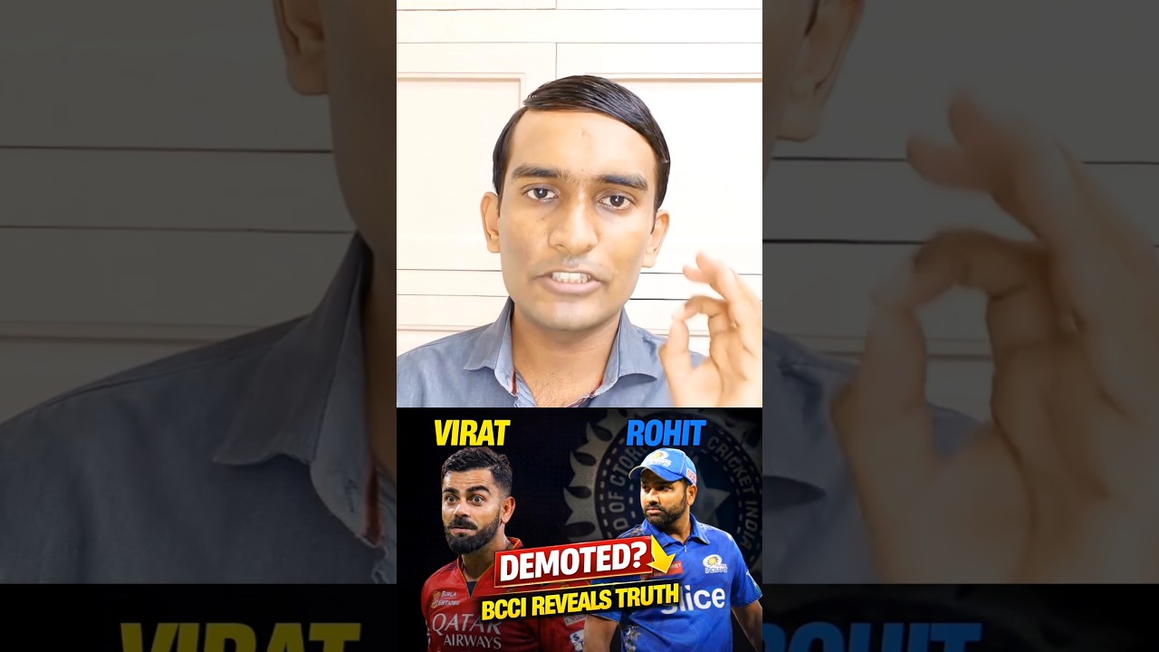 BCCI set to demote Kohli and Rohit in central contracts shake-up #shorts