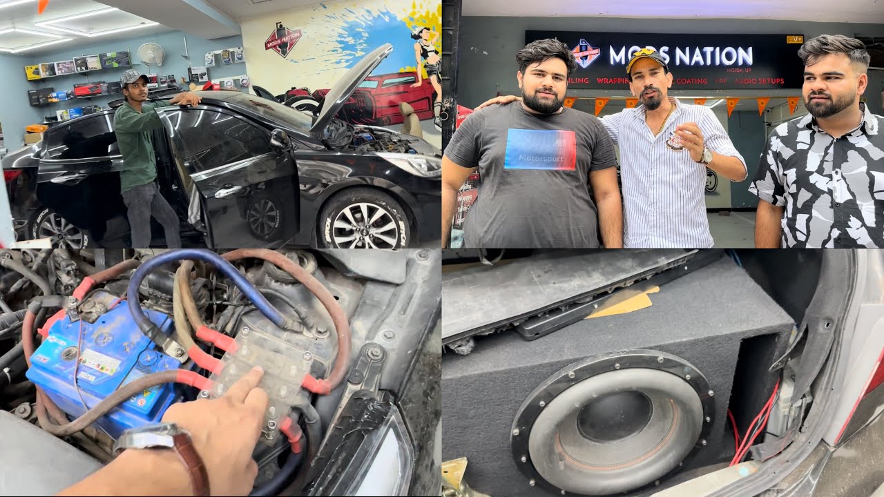 Double dry battery installed in Verna !Complete wiring and LBM MK3 installed!High end setup in Verna
